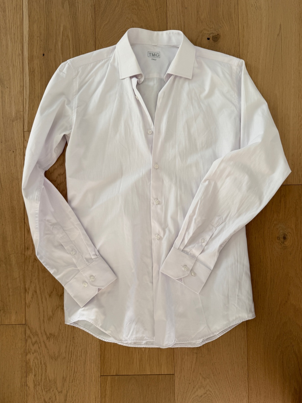 TMG Italy Timeless White Men's Dress Shirt